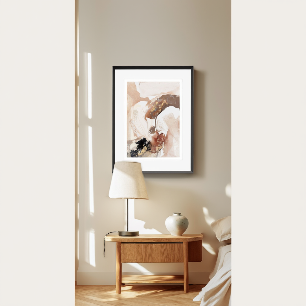 Abstract Watercolor Brush Strokes Poster