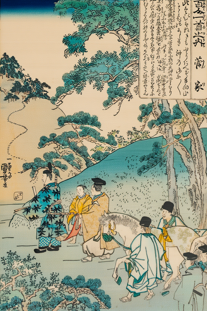 Utagawa Kuniyoshi – Poem by Kanke | Japanese Ukiyo-e Art Print