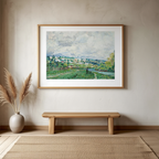 The Seine near St-Cloud – Alfred Sisley Poster | Impressionist River Landscape Art Print - Hakyarts