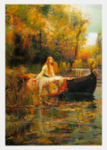 The Lady of Shalott – John William Waterhouse 1900 Art Print - Hakyarts
