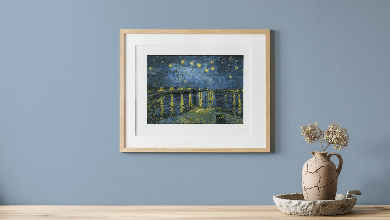 Vincent Van Gogh – Starry Night Over the Rhône | Mesmerizing Post-Impressionist Nightscape Art Print