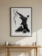 Contemporary Abstract Black Shape No. 2 Poster – Modern Minimalist Art Print