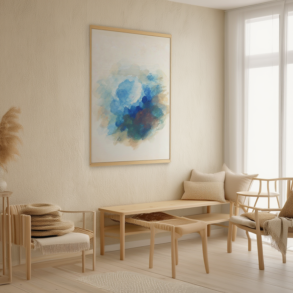 Blå – Mary Gartside (1808) | Tidlig farveteori kunsttryk