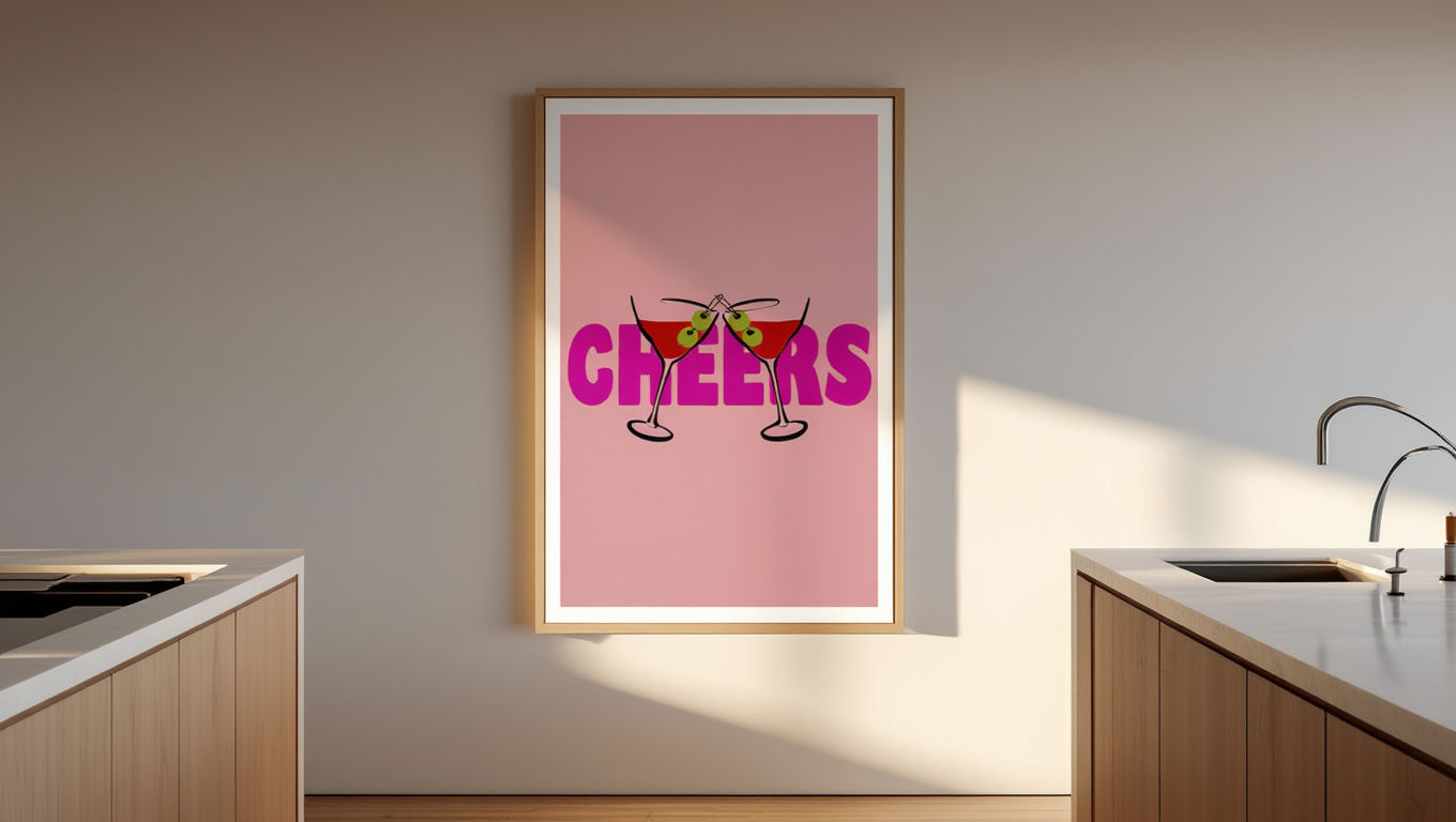 Cheers – Wine Glass Single Print