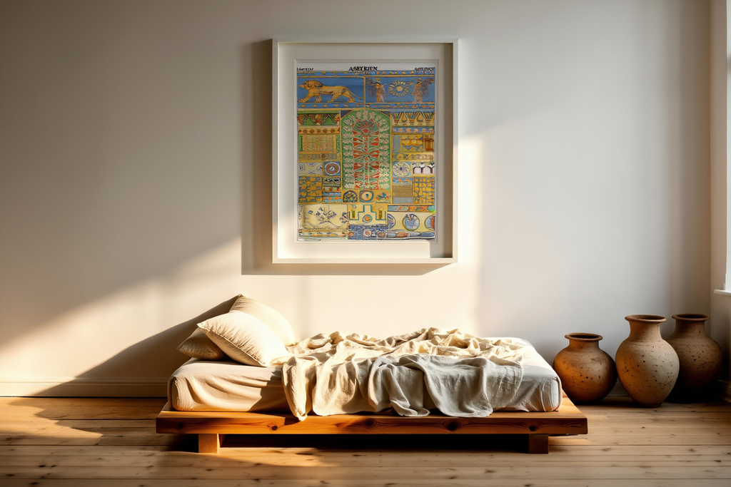 Auguste Racinet – Assyrien Print – XVI Century Vintage Historical Art Poster