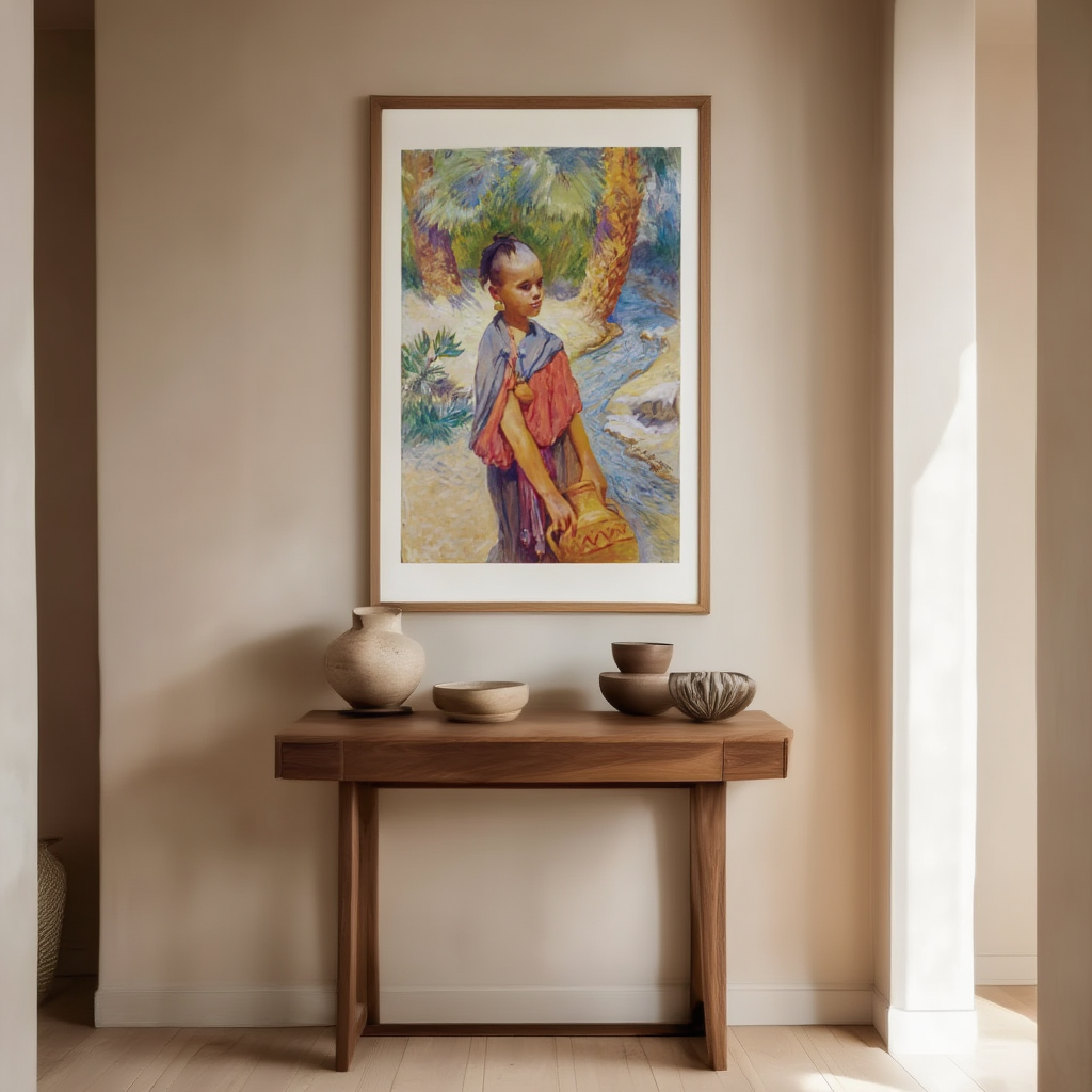 A Young Girl By A River