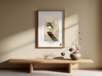 Lapwing on Tree Slump – Ohara Koson Poster | Japanese Nature Art Print - Hakyarts