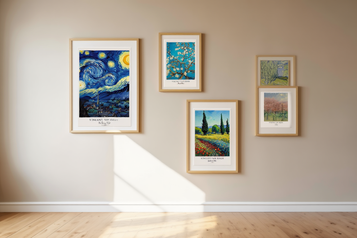 4-Piece Vincent Van Gogh Gallery Set – Timeless Art Prints