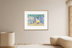 Place des Lices ‘St. Tropez’ – Paul Signac Poster | Neo‑Impressionist Town Square Art Print