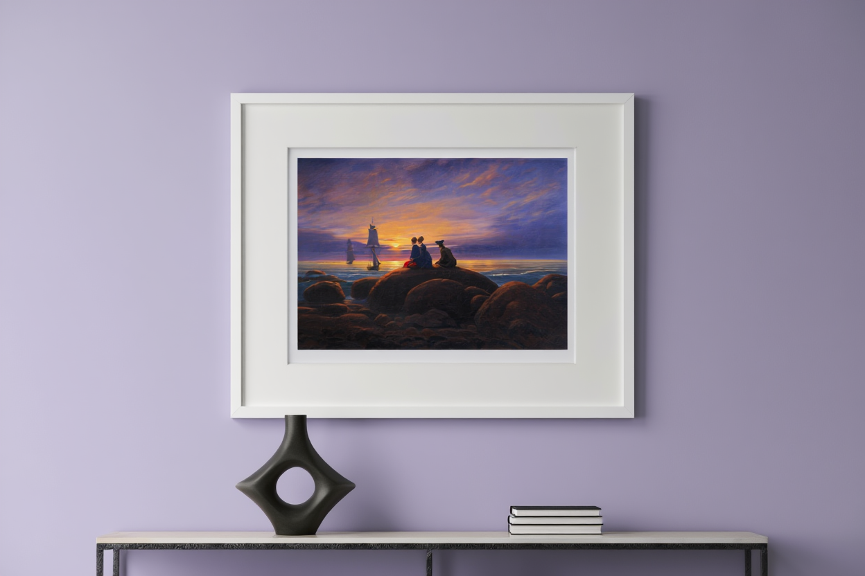 Caspar David Friedrich - Moonrise over the Sea