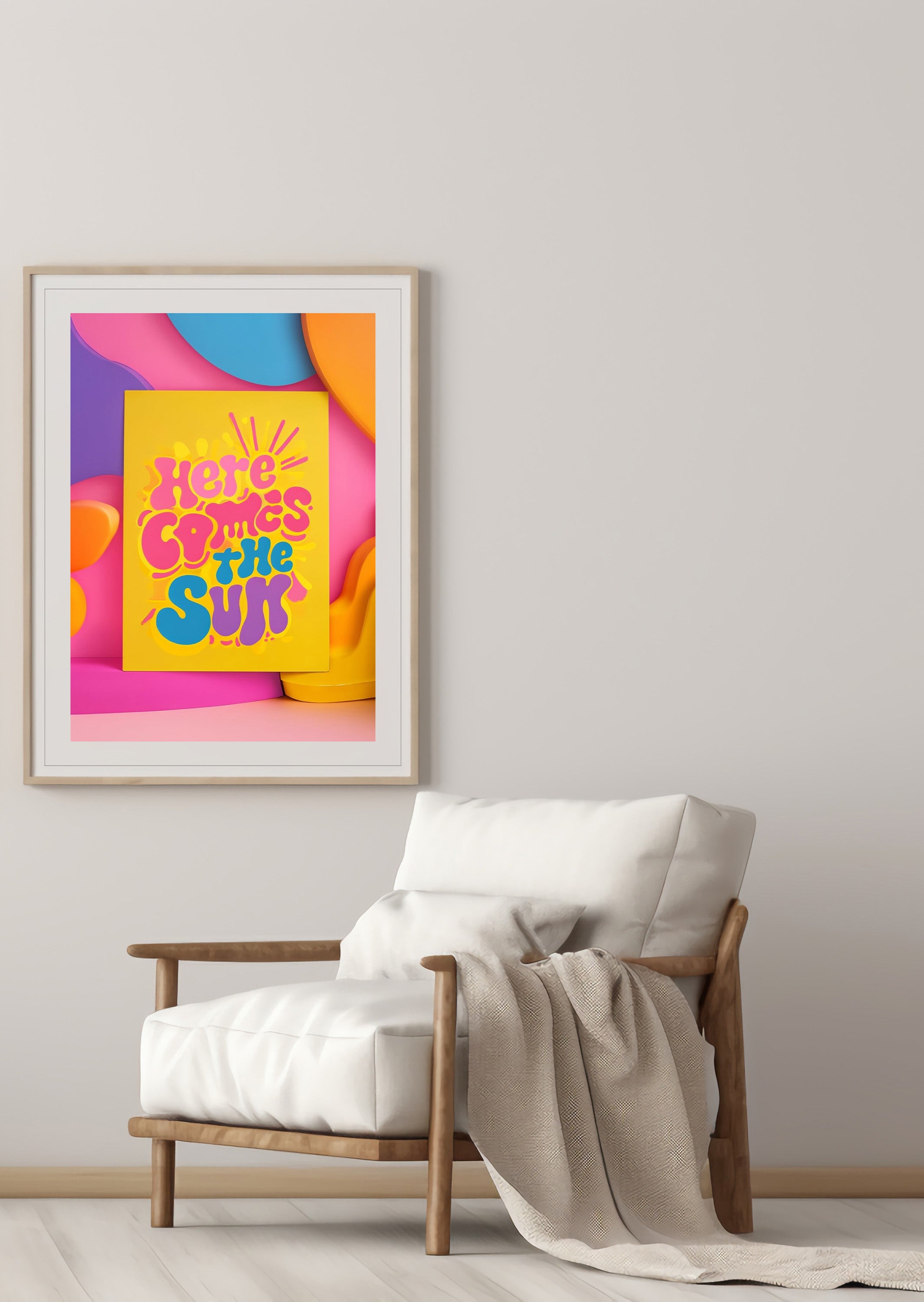 More Spaghetti Less Upsetti Poster – Fun Kitchen Wall Art for Pasta Lovers