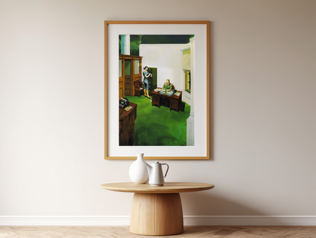 Edward Hopper – Office at Night Art Print