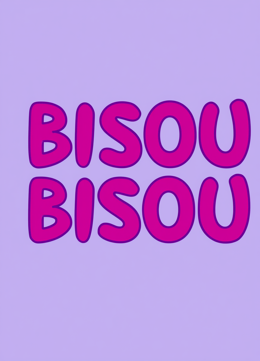 Bisou Bisou – Art Print