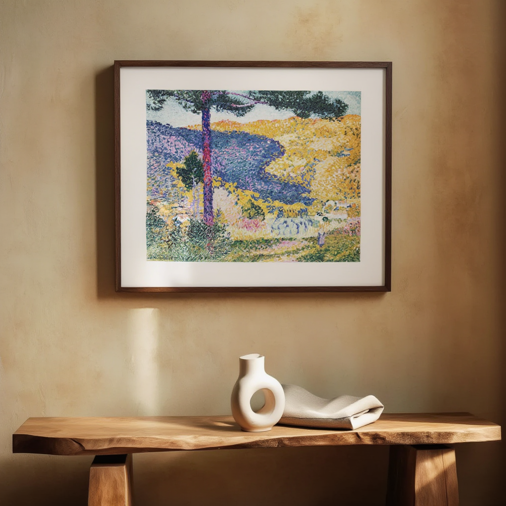 Henri-Edmond Cross - Valley with Fir (Shade on the Mountain) Poster