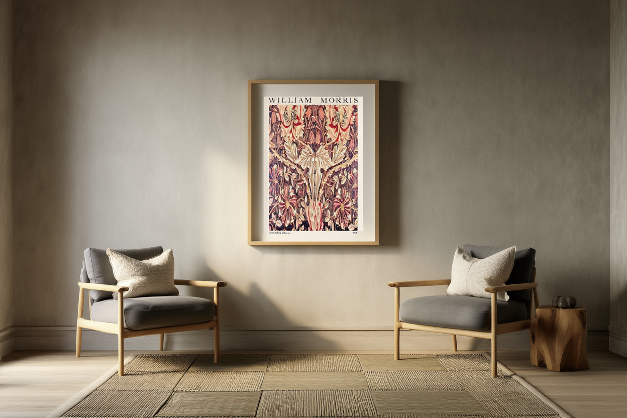 William Morris – Honeysuckle - Iconic Arts and Crafts Floral Poster Print