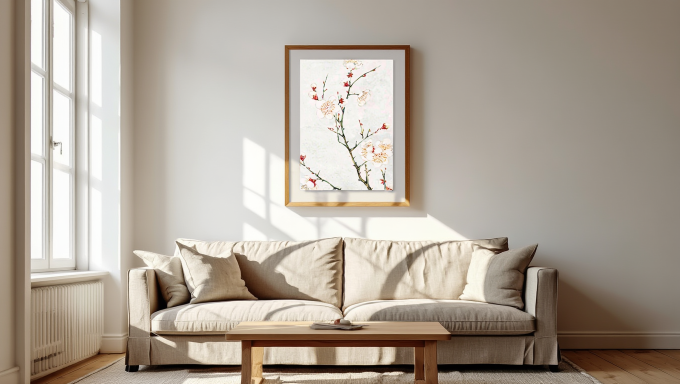 Megata Morikaga - Plum Branches with Blossoms