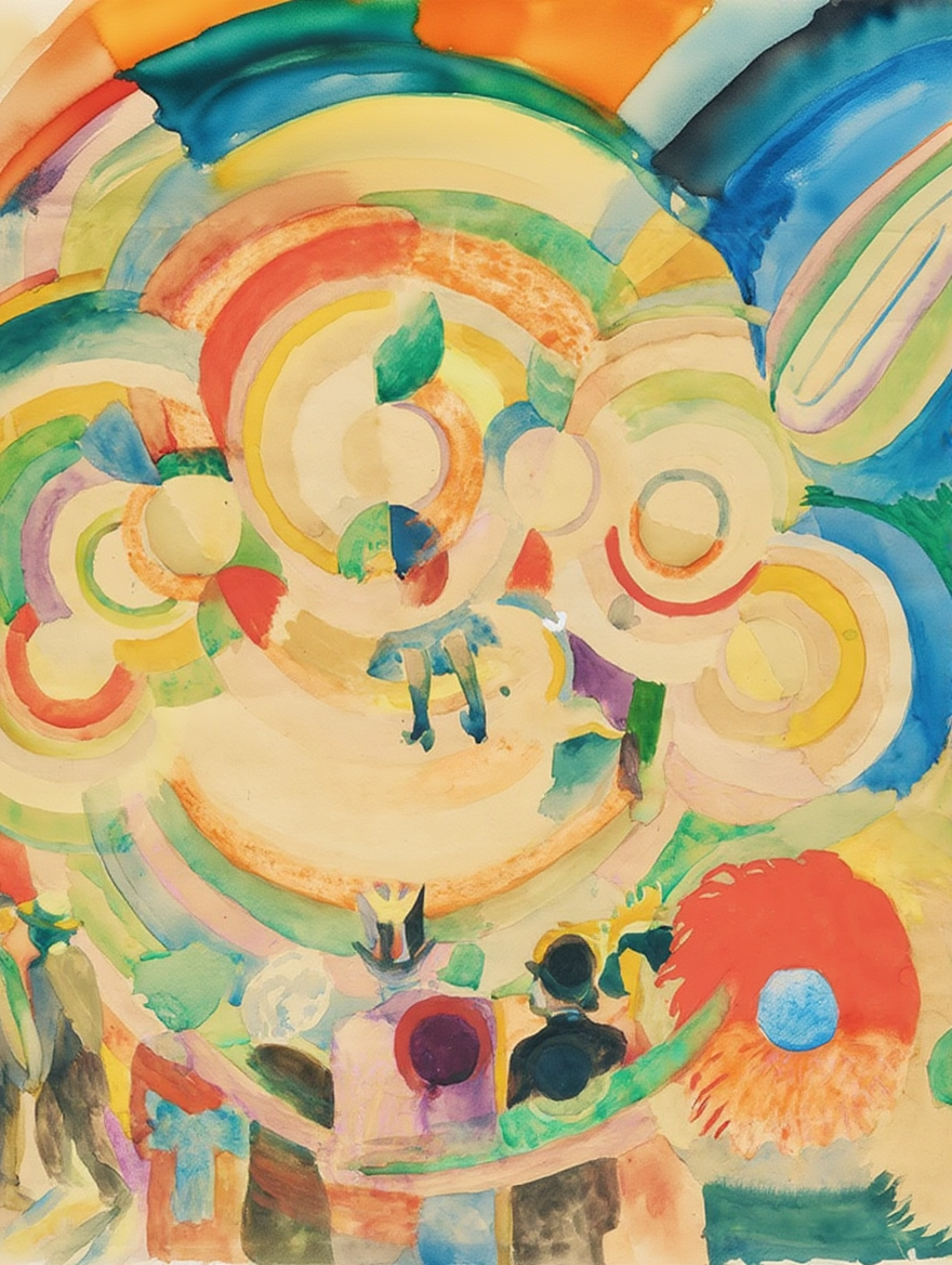 Manège de Cochons – Robert Delaunay, 1922 – Vintage Modernist Art Print