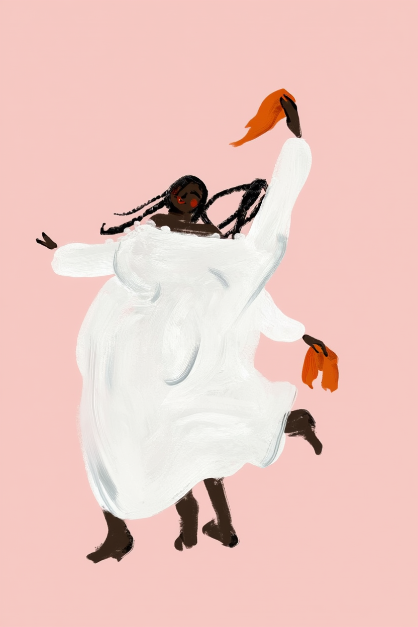 Dancing for Joy – Minimalist Art Print for Contemporary Interiors