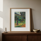 The Big Tree – Paul Gauguin Poster | Post-Impressionist & Symbolist Tahitian Landscape Art Print - Hakyarts