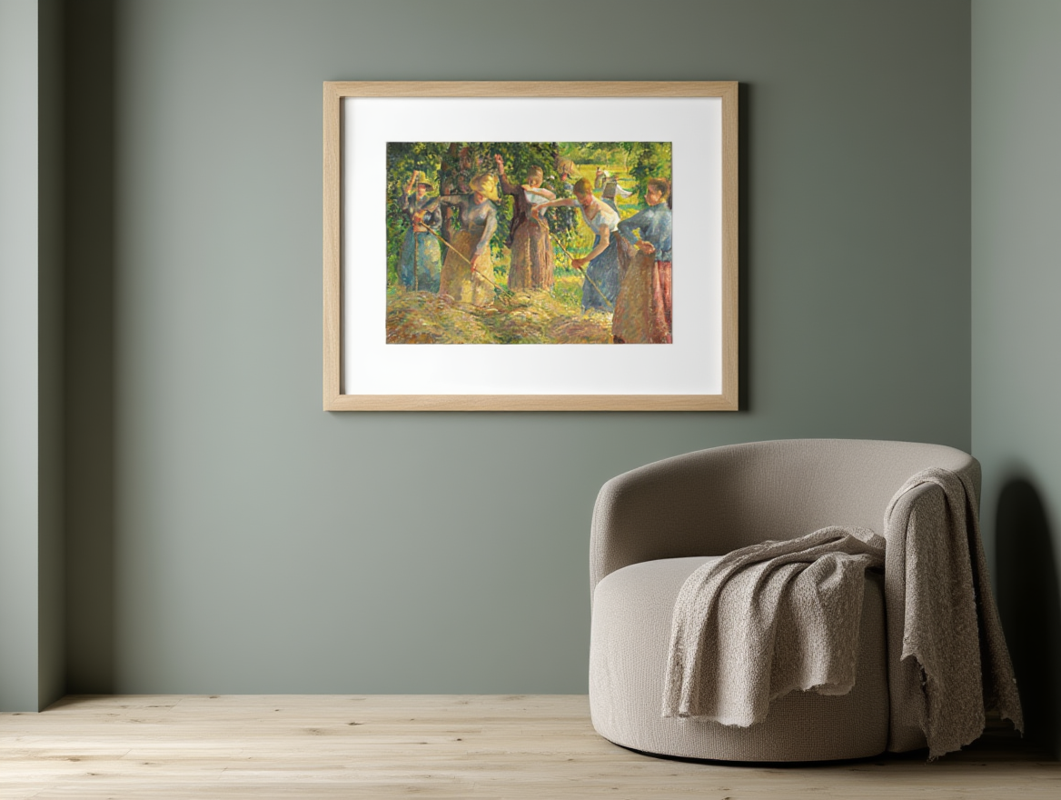 Camille Pissarro - Hay Harvest at Éragny