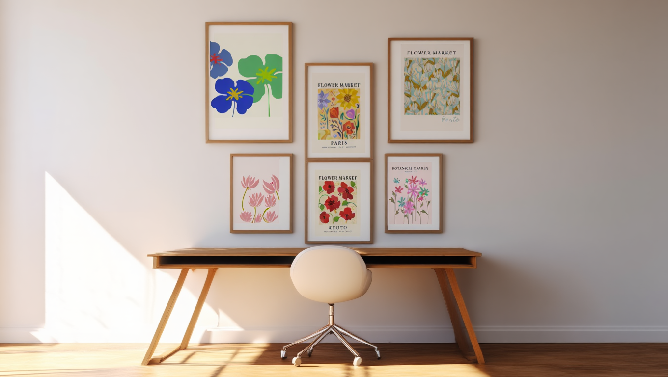 Floral Frenzy: 6 Cheerful Wall Art Prints