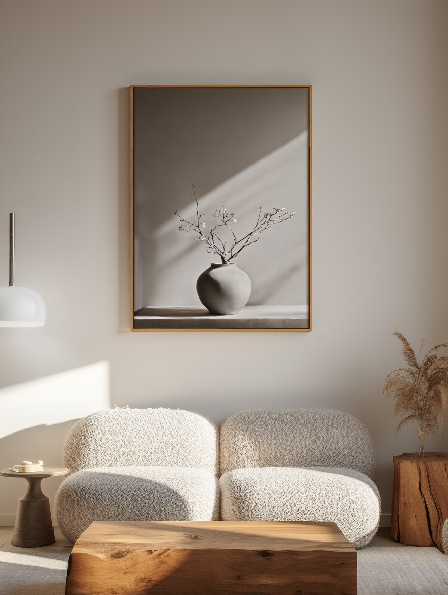 Earthy Vase Poster | Minimalist Home Décor Art Print