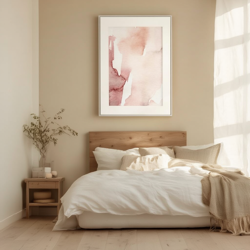 Pink Watercolor Strokes Poster