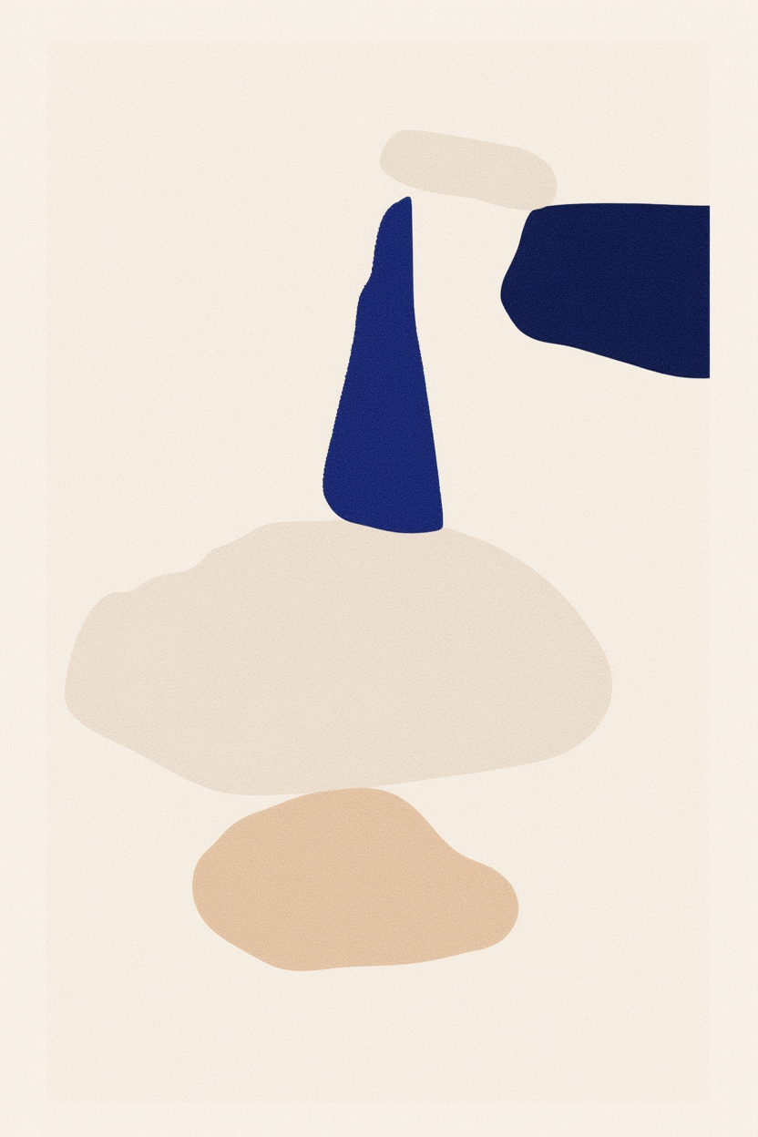 Blue Mountain – Set of 3 Prints | Modern Landscape Wall Art - Hakyarts