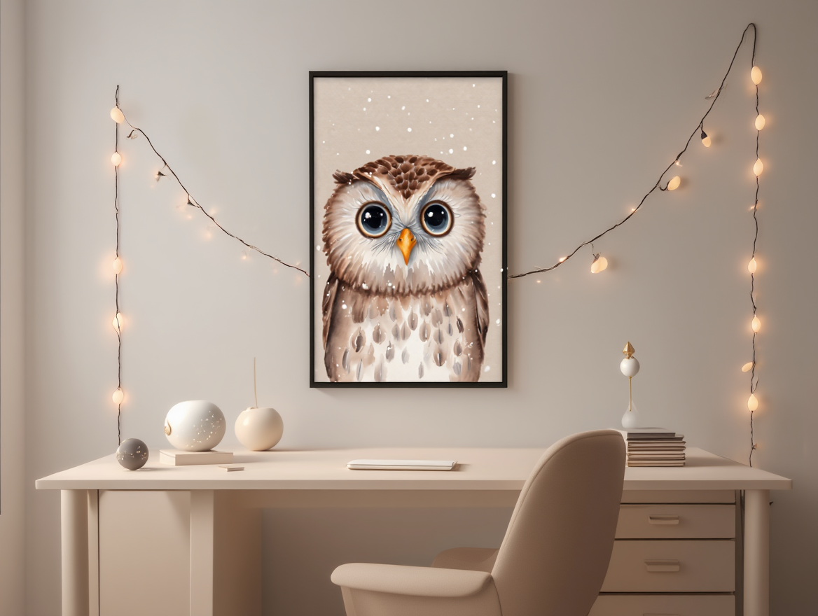 Winter Owl – Art Print