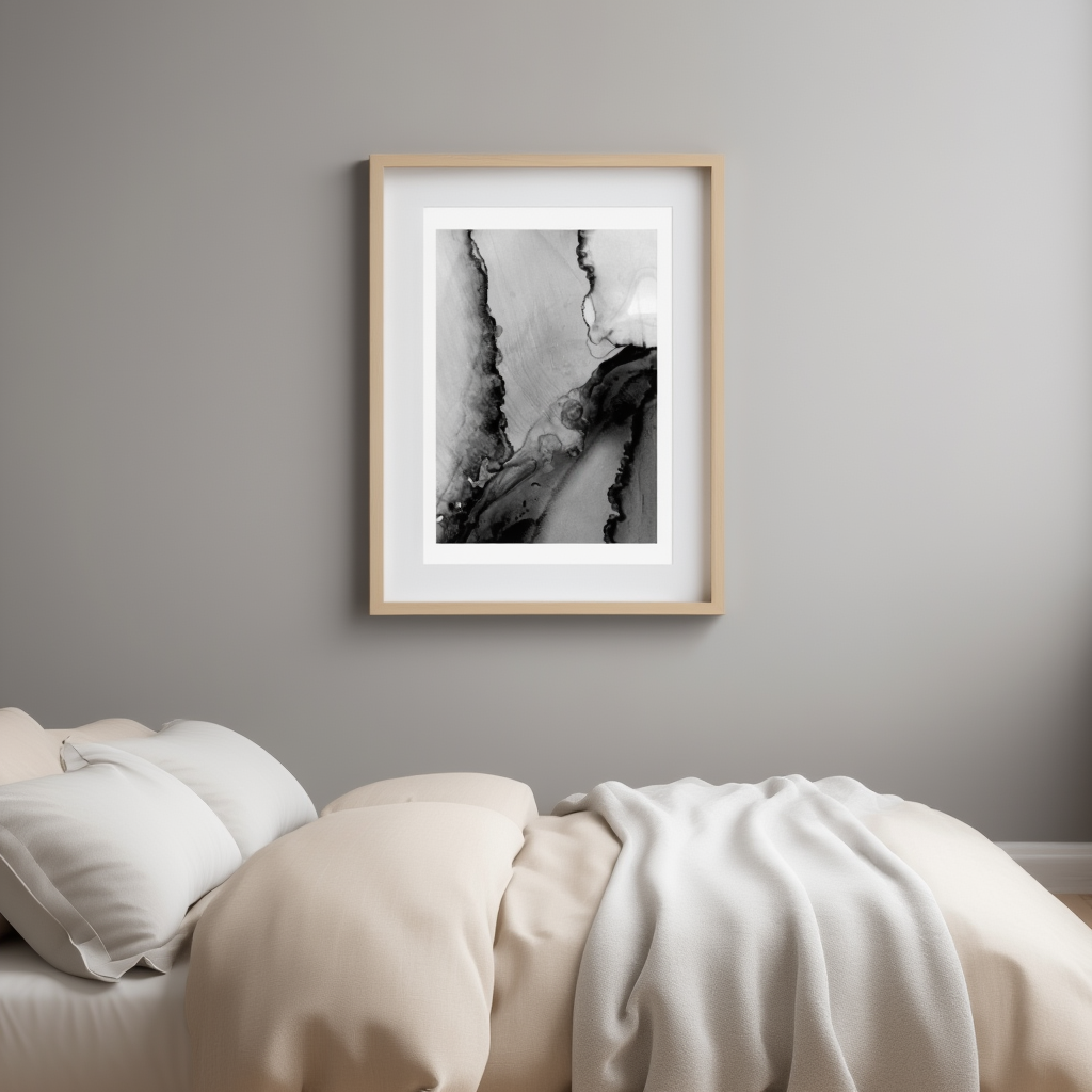 Watercolor Black Strokes Poster