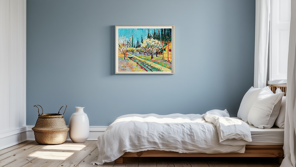 Vincent Van Gogh - Orchard Bordered by Cypresses Poster