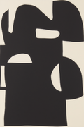Beige Forms, Quiet Balance – Minimalist Geometric Abstract Art Print - Hakyarts