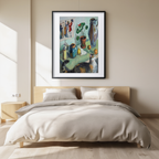 The Ghost in a House Stalls (“Still Life with a Cat”) by August Macke – Expressionist Art Print - Hakyarts