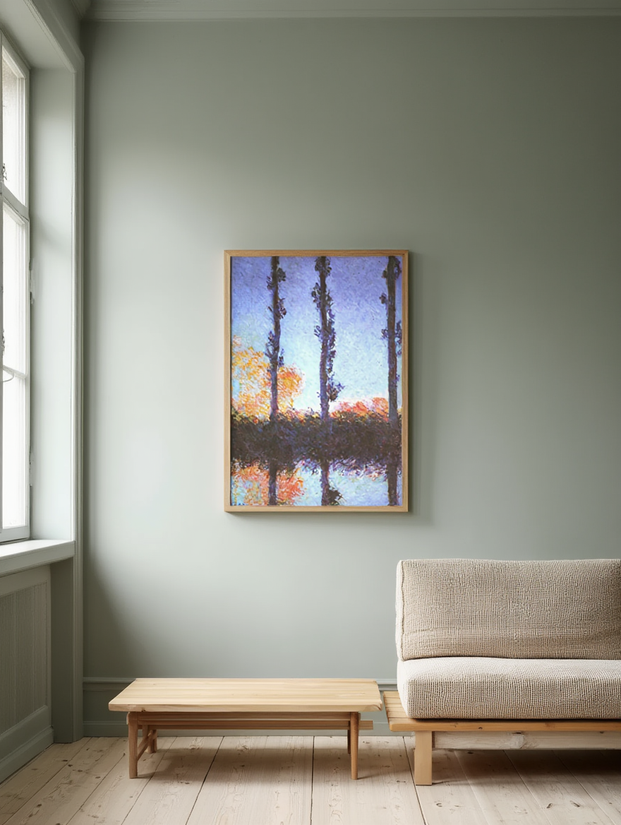 Claude Monet – Poplars - Iconic Impressionist Art Print
