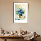 Rosa Scherer – Spring Flowers in Glass Print – Vintage Botanical Art Poster