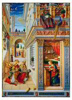 The Annunciation, with Saint Emidius  by Carlo Crivelli
