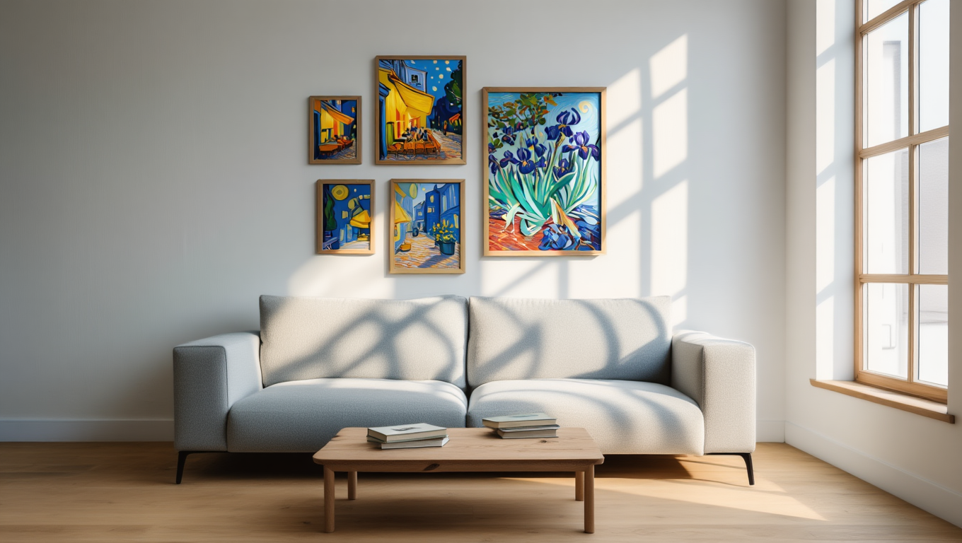 Van Gogh Inspired Wall Art – Office Set of 5