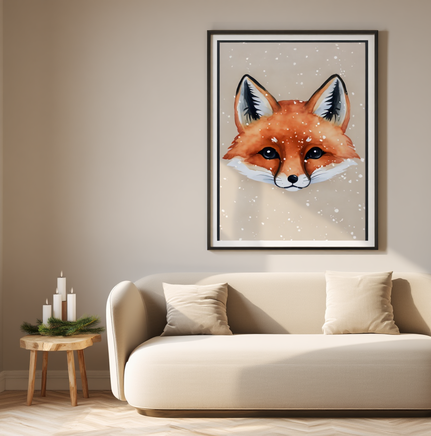 Winter Fox – Art Print