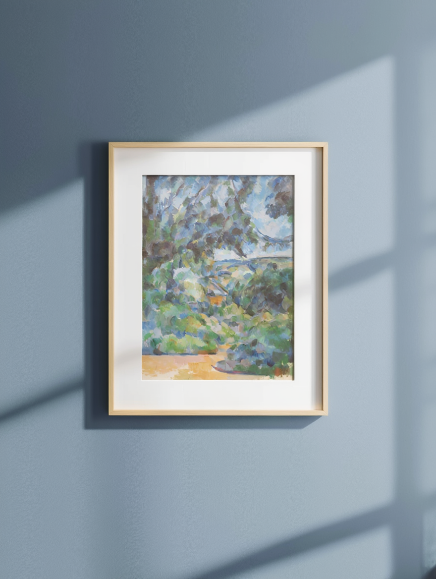 Paul Cézanne – Blue Landscape - Iconic Post-Impressionist Art Print