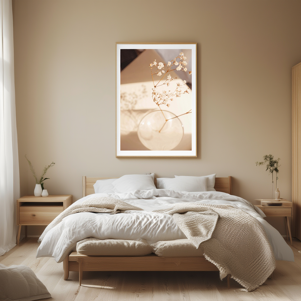 Hydrangea Poster | Minimalist Botanical Wall Art Print - Hakyarts