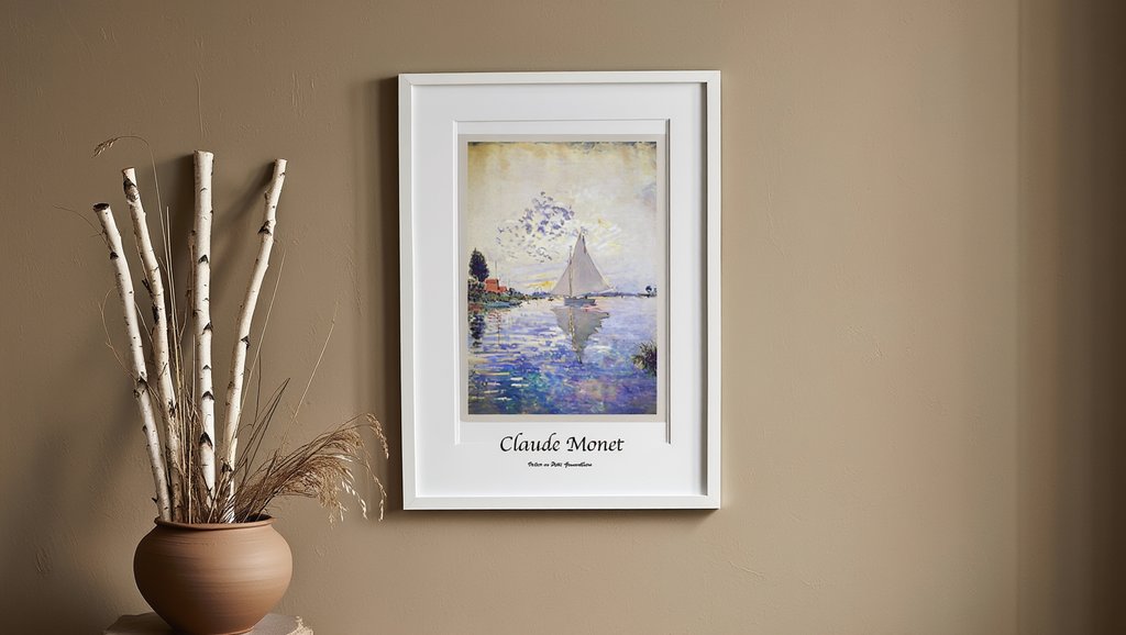 Claude Monet – Voilier au Petit-Gennevilliers - Iconic Impressionist Art Print