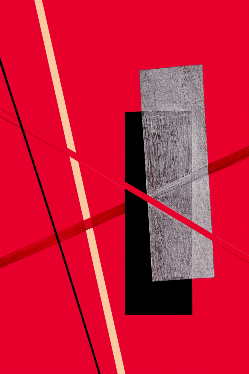 Set of 3 Dumpfes Rot, Konstruktion IV & La femme à la toilette – Modernist & Abstract Art Prints - Hakyarts