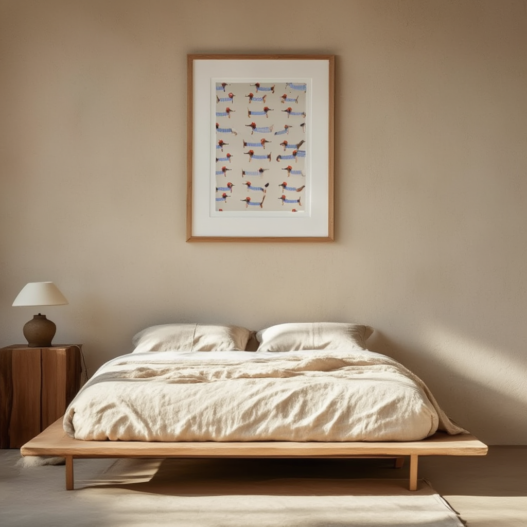 Loyal Friends Dogs Illustration for Home Décor