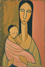 Modigliani Poised Portrait – Artistic Wall Prints - Hakyarts