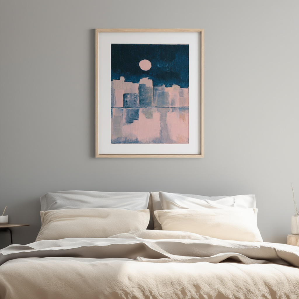 Dark Blue Moon Poster