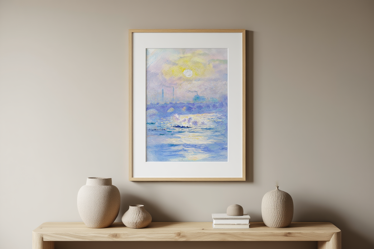 Claude Monet – Waterloo Bridge Impressionist Print
