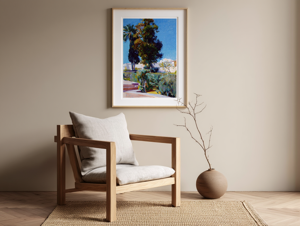 Joaquín Sorolla - Corner of the Garden, Alcazar, Sevilla