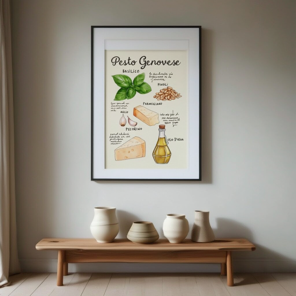 Pesto Genovese – Illustrated Food Recipe