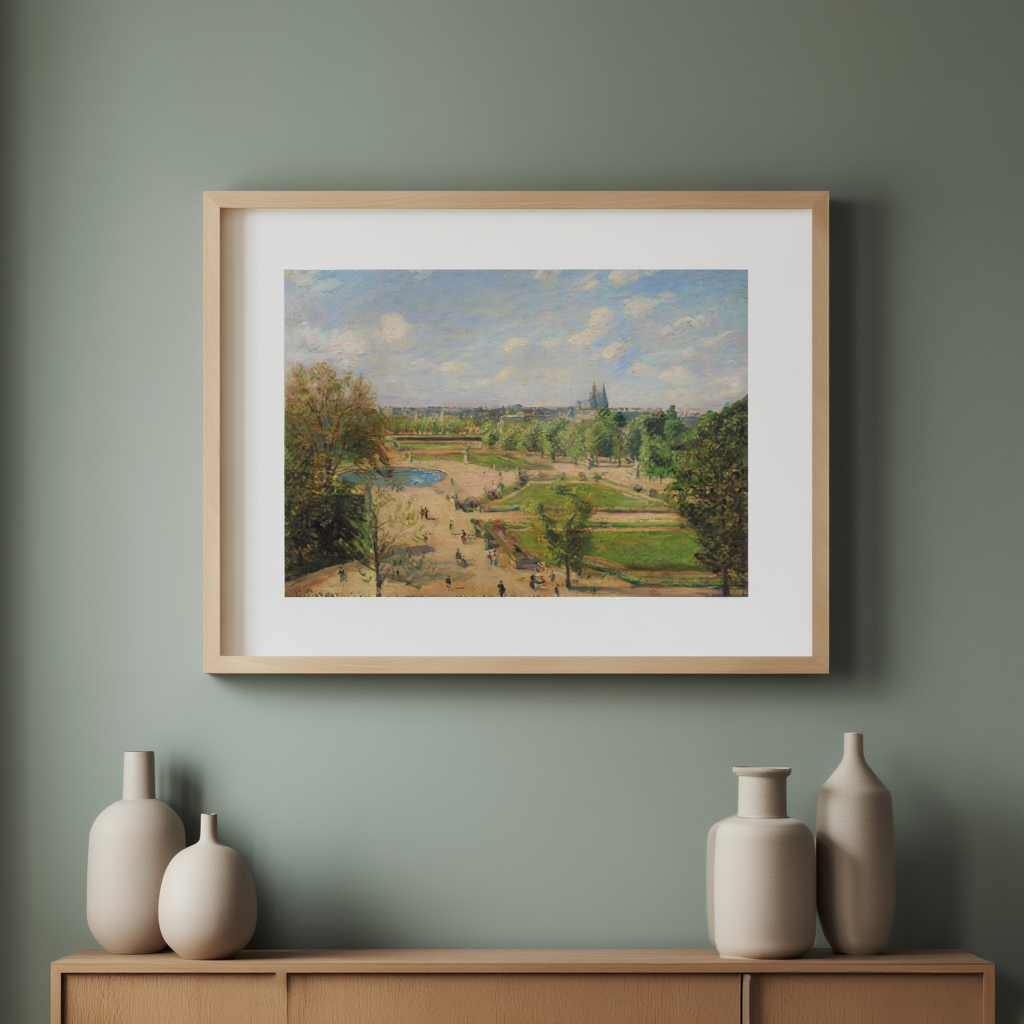 Camille Pissarro - The Garden of the Tuileries on a Winter Afternoon