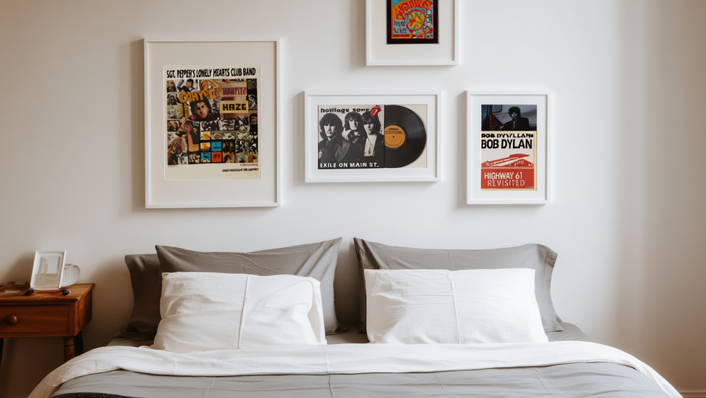 Retro Rhythms – 4-Piece Music Band Wall Art Set